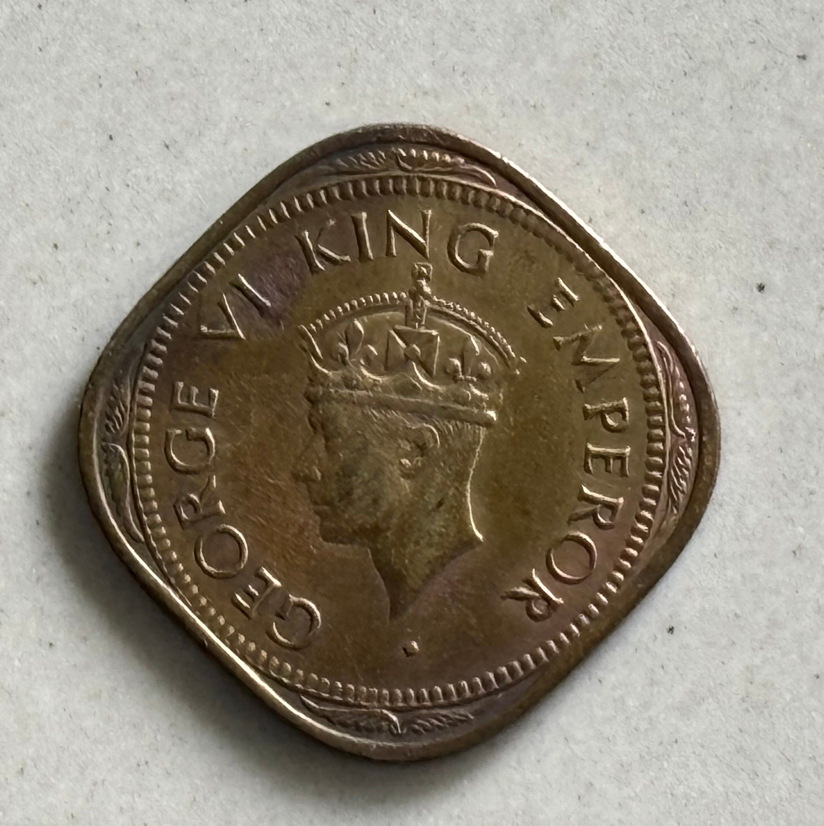 2 Annas copper coint