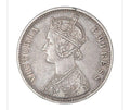 1897 Queen Victoria One Rupee Silver Coin – Rare British India Collectible