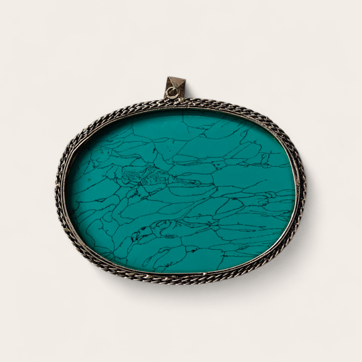 Firoza Ganesh Ji Pendant – Handcrafted Turquoise Stone Spiritual Jewelry